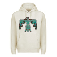 Oatmeal Heather Cowhide Aztec Thunderbird Premium Hoodie - Bettercallsaul