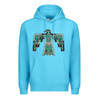 Ocean Blue Cowhide Aztec Thunderbird Premium Hoodie - Bettercallsaul