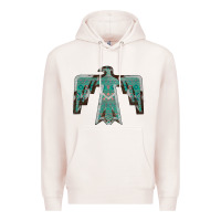 Pale Pink Cowhide Aztec Thunderbird Premium Hoodie - Bettercallsaul