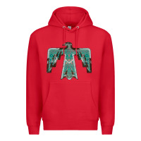 Red Cowhide Aztec Thunderbird Premium Hoodie - Bettercallsaul