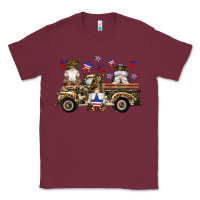 Burgundy camouflage gnomes american flag star truck Classic Tee - Artiststas