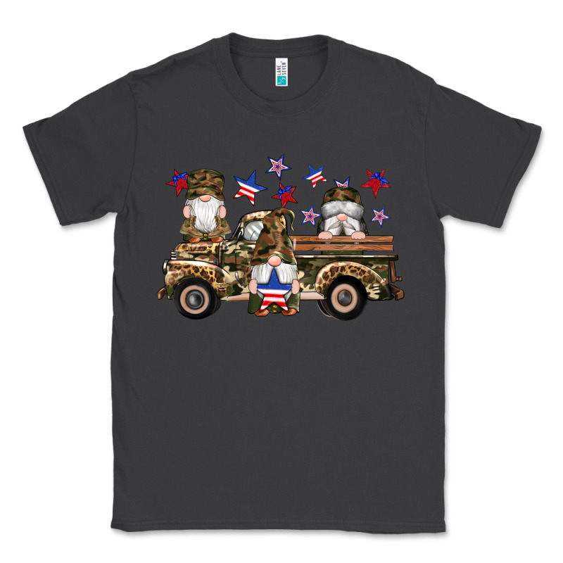 Camouflage Gnomes American Flag Star Truck Classic Tee by Artiststas | Teevron