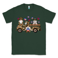 Sports Green camouflage gnomes american flag star truck Classic Tee - Artiststas