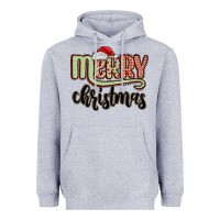 Heather Grey merry christmas Heavyweight Hoodie - MaliasSmallBusiness