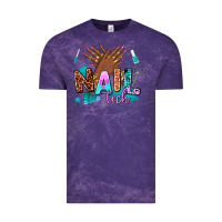 Cloud Purple nail tech Vintage Tee - AdoDesignShop