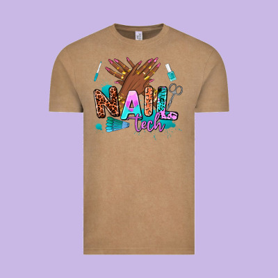 Nail Tech Vintage Tee Designed By Adodesignshop