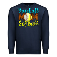 Navy Baseball Mom Softball Premium Sweatshirt - BundleAndBundleShop