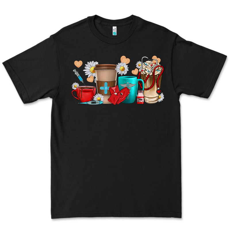 Nurse Coffee Cups Premium Tee by texasbilliewilder | Teevron