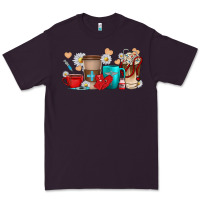 Plum Nurse coffee cups Premium Tee - texasbilliewilder