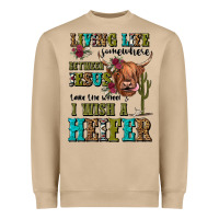 Living Life Somewhere Between Jesus Take The Wheel Heavyweight Sweatshirt | Teevron