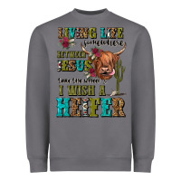 Storm living life somewhere between jesus take the wheel Heavyweight Sweatshirt - JahusDesignShop