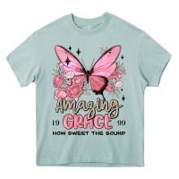 Arona amazing grace how sweet the sound butterfly Heavy Core Tee - MaliasSmallBusiness