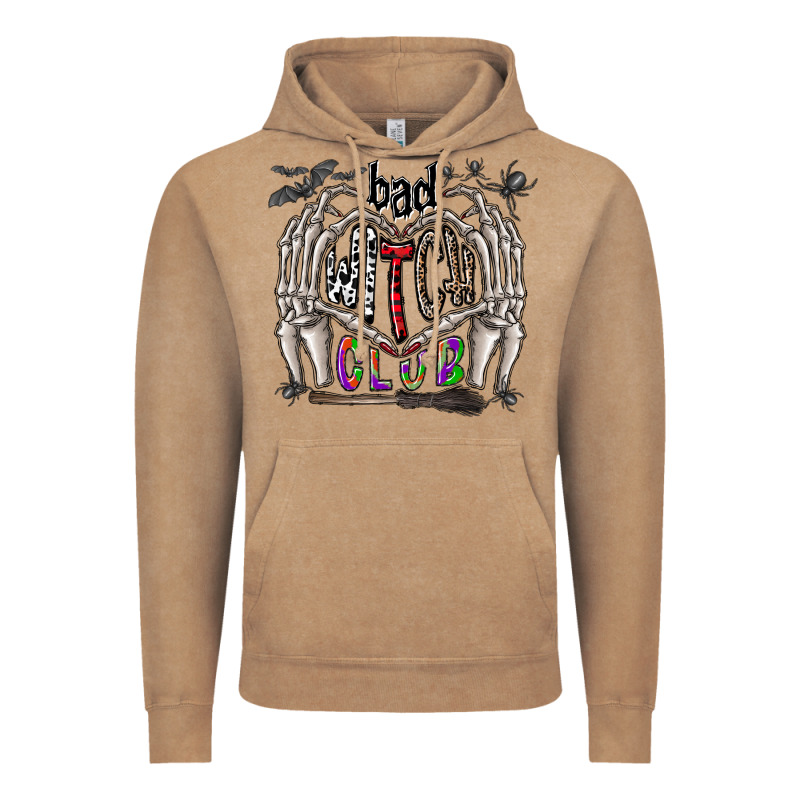 Bad Witch Club Vintage Hoodie by CowhideDigitalArt | Teevron