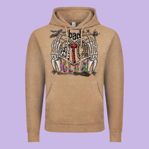 Bad Witch Club Vintage Hoodie Designed By Cowhidedigitalart