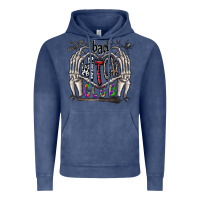 Vintage Denim bad witch club Vintage Hoodie - CowhideDigitalArt
