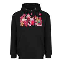 Black pink gingerbread coffee Heavyweight Hoodie - MaliasSmallBusiness