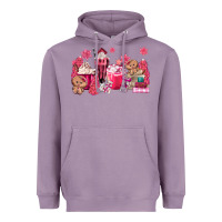 Lavender pink gingerbread coffee Heavyweight Hoodie - MaliasSmallBusiness