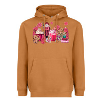 Meerkat pink gingerbread coffee Heavyweight Hoodie - MaliasSmallBusiness