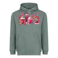 Sage pink gingerbread coffee Heavyweight Hoodie - MaliasSmallBusiness