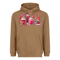 Toasted Coconut pink gingerbread coffee Heavyweight Hoodie - MaliasSmallBusiness