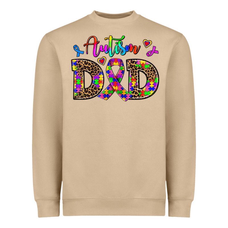 Rainbow Colors Autism Dad Heavyweight Sweatshirt by AdoDesignShop | Teevron