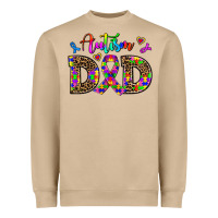 Mushroom rainbow colors autism dad Heavyweight Sweatshirt - AdoDesignShop