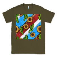 Army Green western 4th of july seamless pattern Classic Tee - BundleAndBundleShop