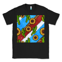 Black western 4th of july seamless pattern Classic Tee - BundleAndBundleShop