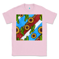 Bubblegum Pink western 4th of july seamless pattern Classic Tee - BundleAndBundleShop