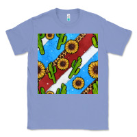 Colony Blue western 4th of july seamless pattern Classic Tee - BundleAndBundleShop