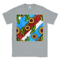 Heather Grey western 4th of july seamless pattern Classic Tee - BundleAndBundleShop