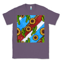 Lavender western 4th of july seamless pattern Classic Tee - BundleAndBundleShop