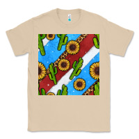 Mushroom western 4th of july seamless pattern Classic Tee - BundleAndBundleShop