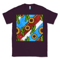 Plum western 4th of july seamless pattern Classic Tee - BundleAndBundleShop