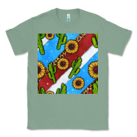 Sage western 4th of july seamless pattern Classic Tee - BundleAndBundleShop