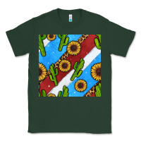 Sports Green western 4th of july seamless pattern Classic Tee - BundleAndBundleShop