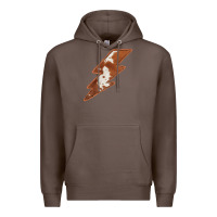 Coffee Cowhide Patterned Lightning Premium Hoodie - Bettercallsaul