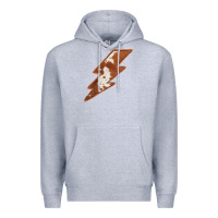Heather Grey Cowhide Patterned Lightning Premium Hoodie - Bettercallsaul