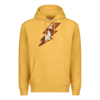 Mustard Cowhide Patterned Lightning Premium Hoodie - Bettercallsaul