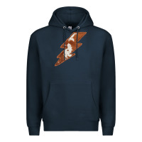 Navy Cowhide Patterned Lightning Premium Hoodie - Bettercallsaul
