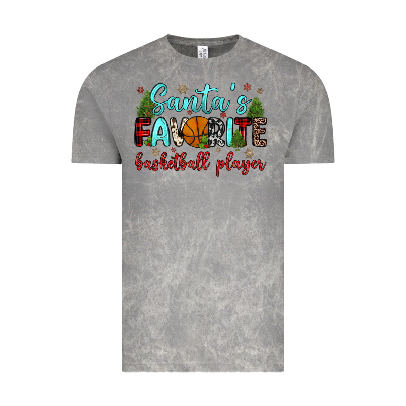 Santa S Favorite Basketball Player Vintage Tee by JahusDesignShop | Teevron