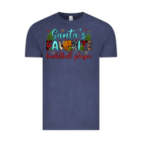 Vintage Denim santa s favorite basketball player Vintage Tee - JahusDesignShop