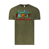 Vintage Olive santa s favorite basketball player Vintage Tee - JahusDesignShop