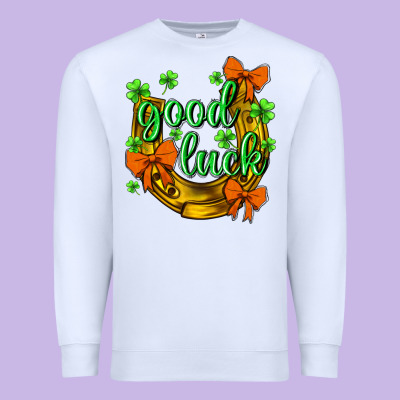St.patrick's Good Luck Premium Sweatshirt Designed By Bundleandbundleshop