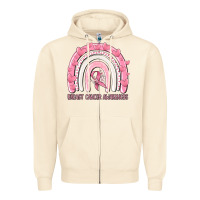 Sandshell breast cancer  awareness rainbow Zipper Hoodie - MaliasSmallBusiness