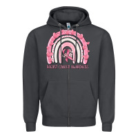 Smoke breast cancer  awareness rainbow Zipper Hoodie - MaliasSmallBusiness