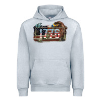 Heather Grey Eat. 1776 eagle 4th of july Urban Hoodie - HowdyJamesFarm