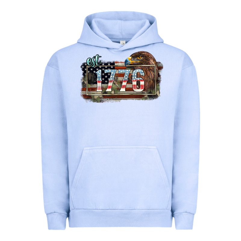 Eat. 1776 Eagle 4th Of July Urban Hoodie by HowdyJamesFarm | Teevron