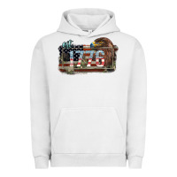Pigment Lunar Rock Eat. 1776 eagle 4th of july Urban Hoodie - HowdyJamesFarm