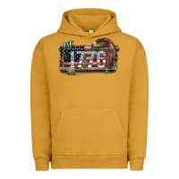 Pigment Peanut Butter Eat. 1776 eagle 4th of july Urban Hoodie - HowdyJamesFarm